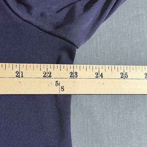 Chico's Easywear Cardigan Sweater Size 2 US Large Blue Liquid Knit Open Front - Picture 8 of 8